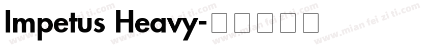 Impetus Heavy字体转换